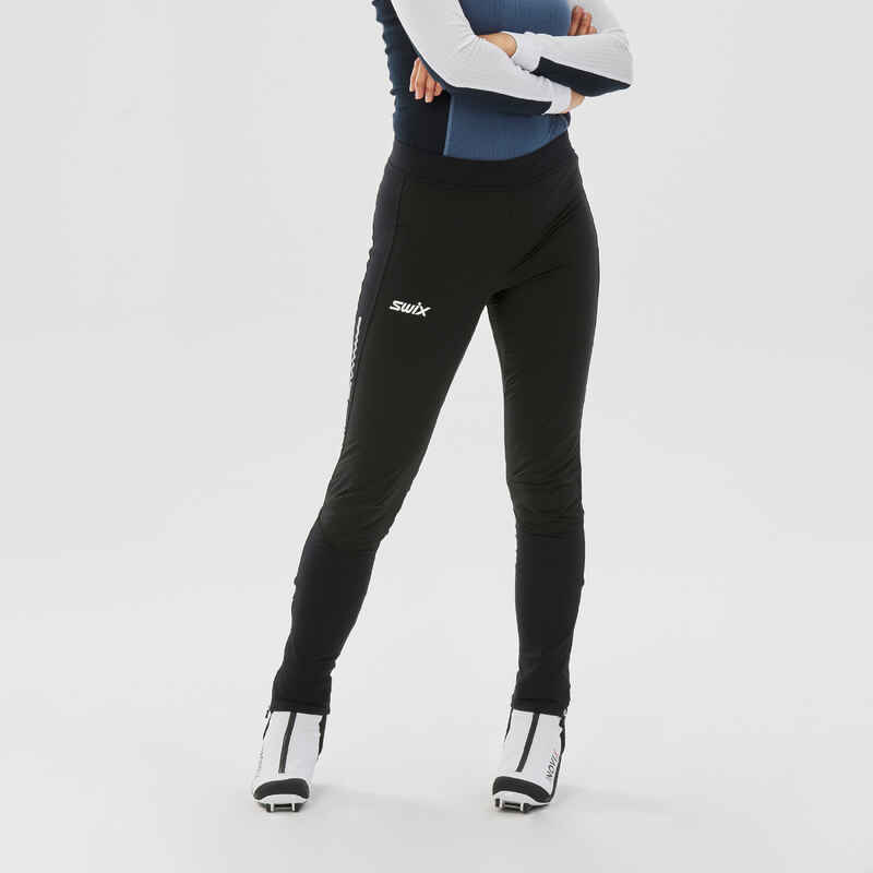 SWIX-M FOCUS WIND TIGHTS BLACK - Cross-country ski leggings