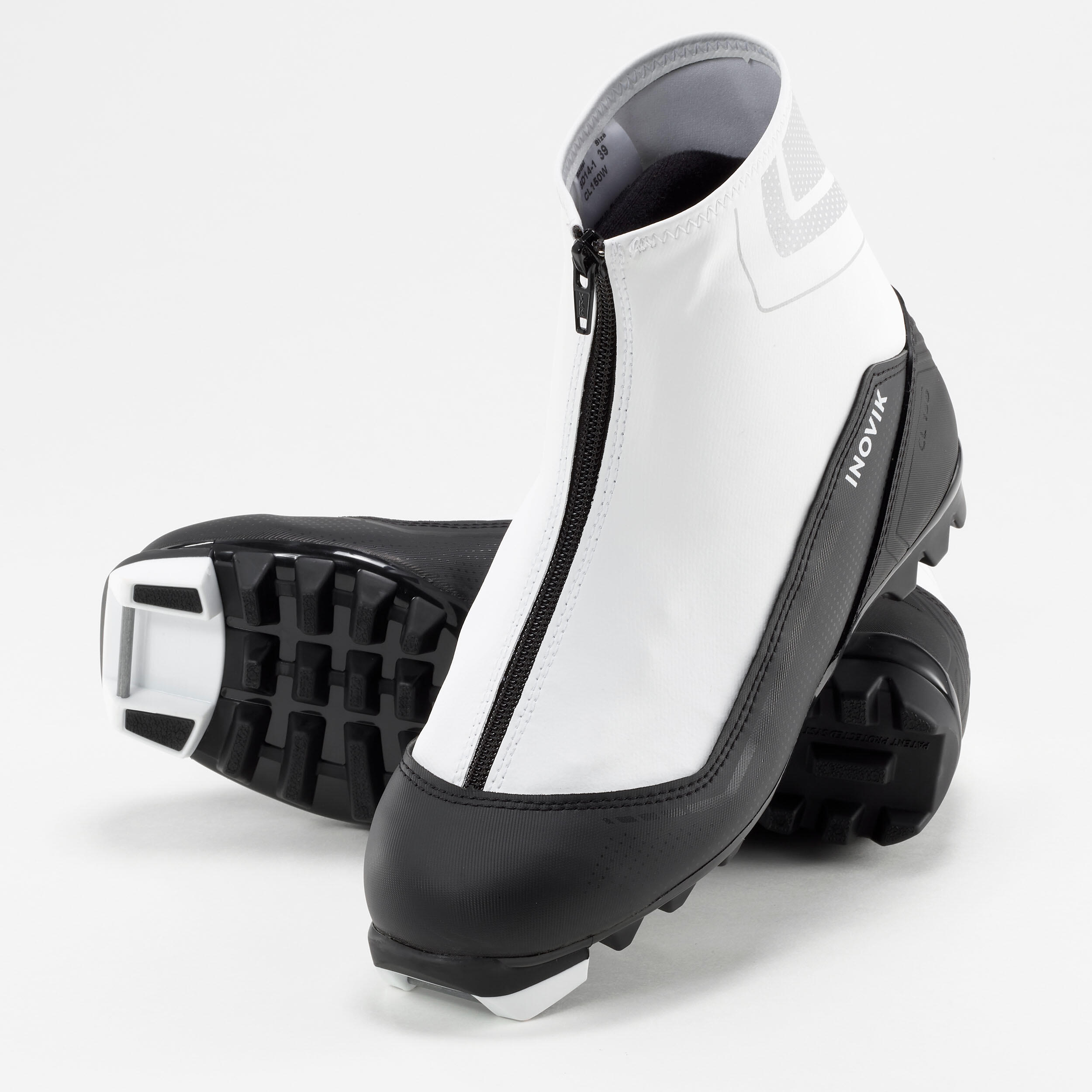 CrossCountry Skiing Boots 150 Snow white Inovik Decathlon