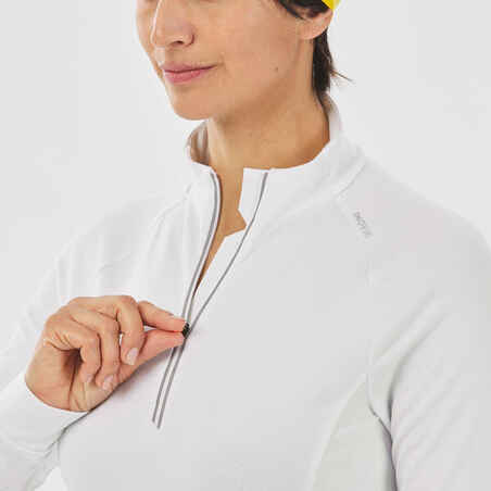 Moteriški ilgarankoviai šilti marškinėliai „XC S TS 100“, balti