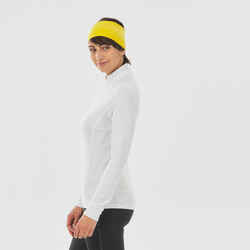 WOMEN’S LONG-SLEEVED WARM T-SHIRT - XC S TS 100 - WHITE