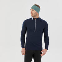 T-SHIRT SKI DE FOND CHAUD HOMME - XC S T-S W 100 - BLEU MARINE