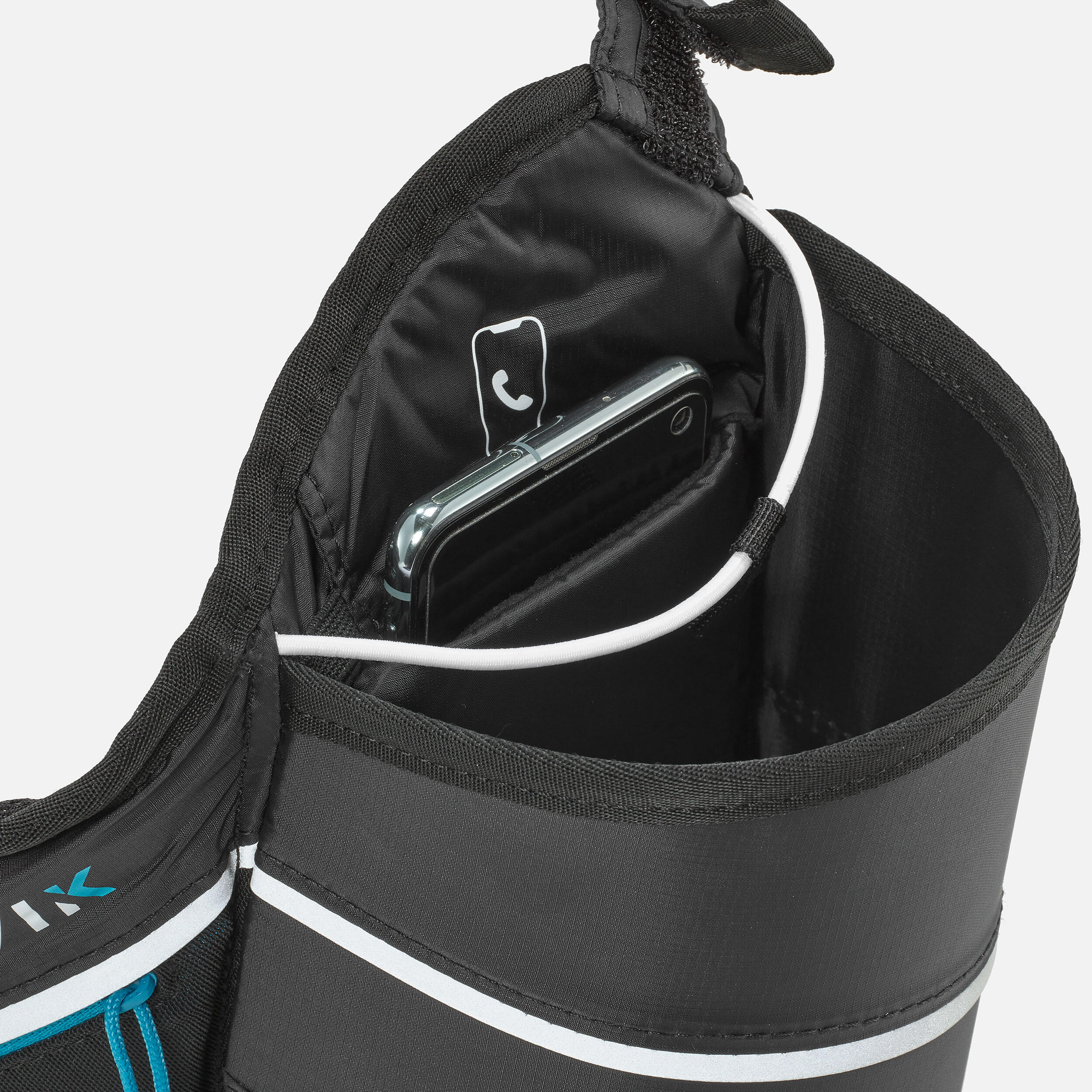 CrossCountry Ski Water Bottle Belt XC S 100 black Inovik Decathlon