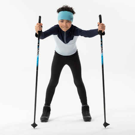 Vaikiški ilgarankoviai lygumų slidinėjimo marškinėliai „XC S TS 100“