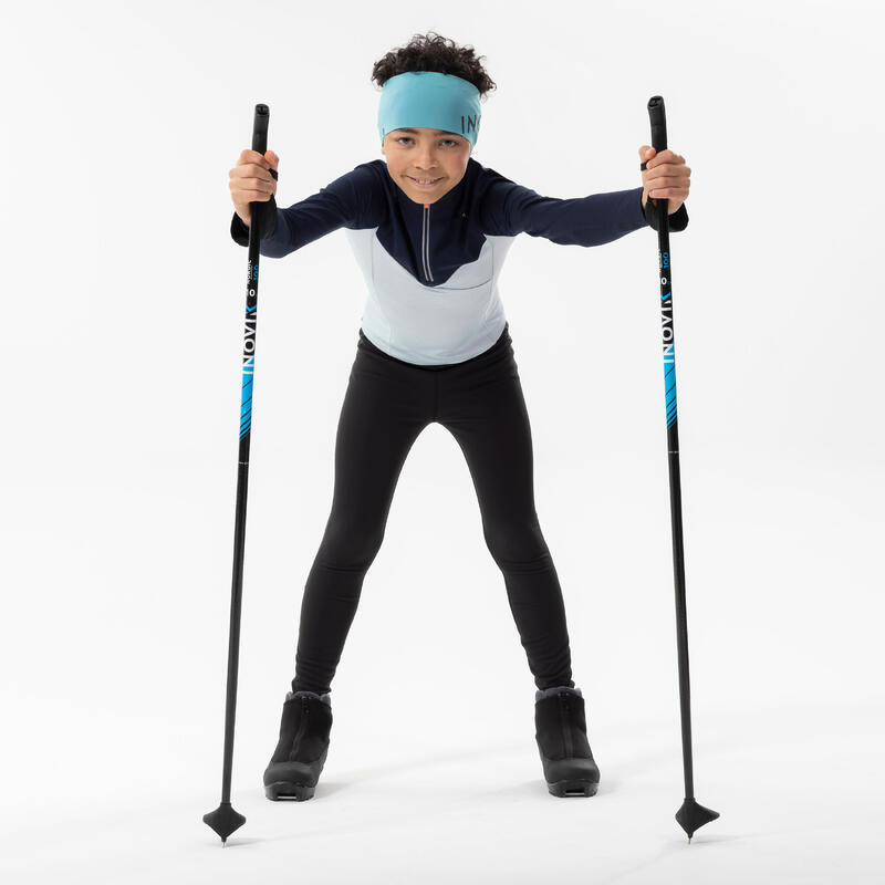 Tee shirt ski de fond enfant manches longues XC S TS 100 junior