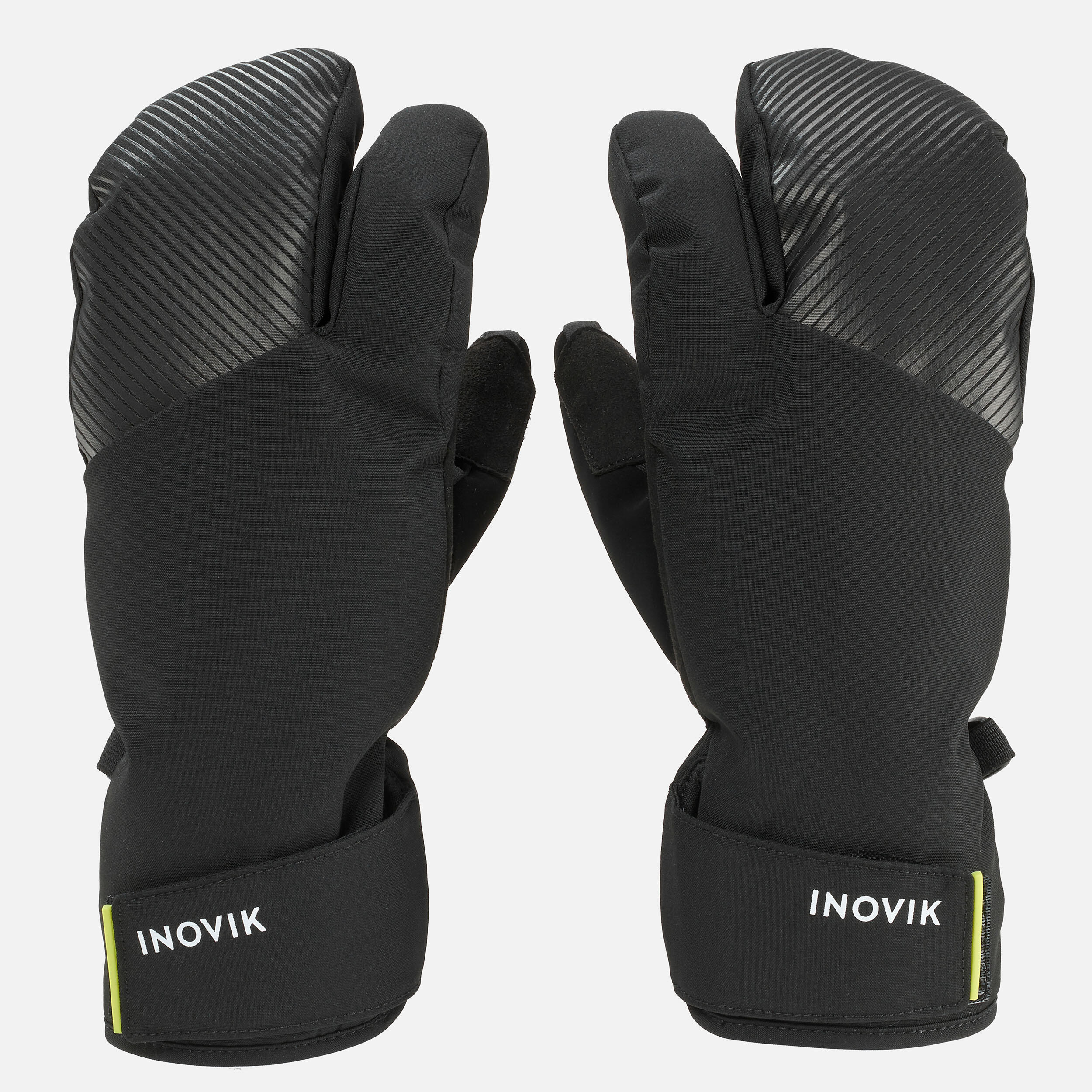 Kids' crosscountry skiing warm gloves 500 Black Inovik Decathlon