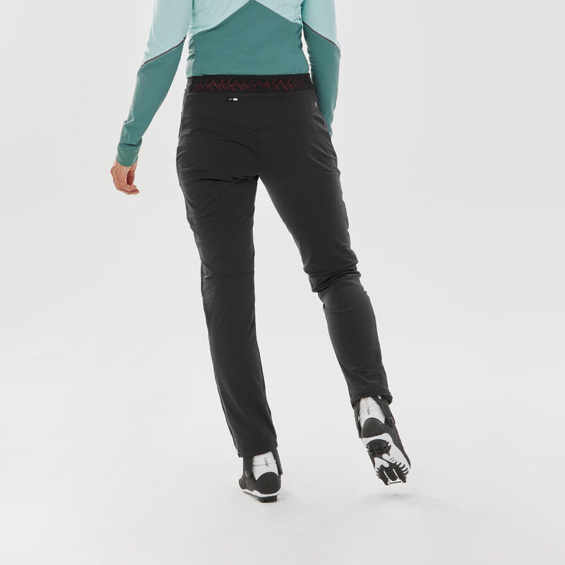 Pantalon schi fond XC S 500 Negru Damă 