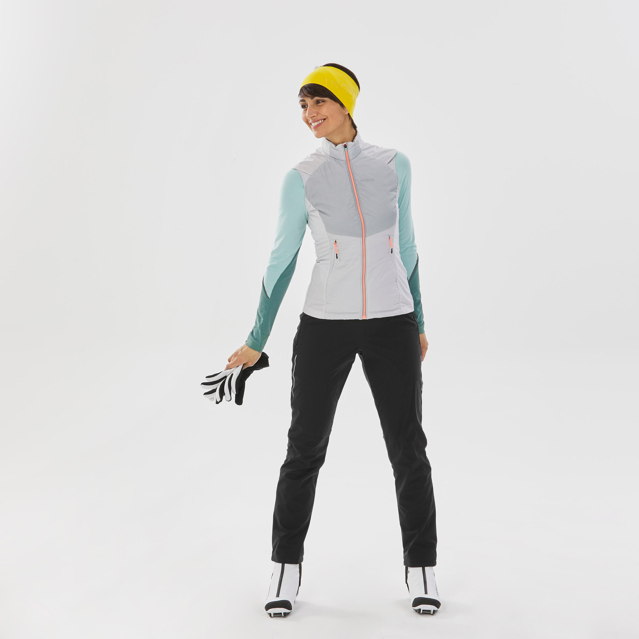Pantaloni sci di fondo donna 500 neri INOVIK Decathlon