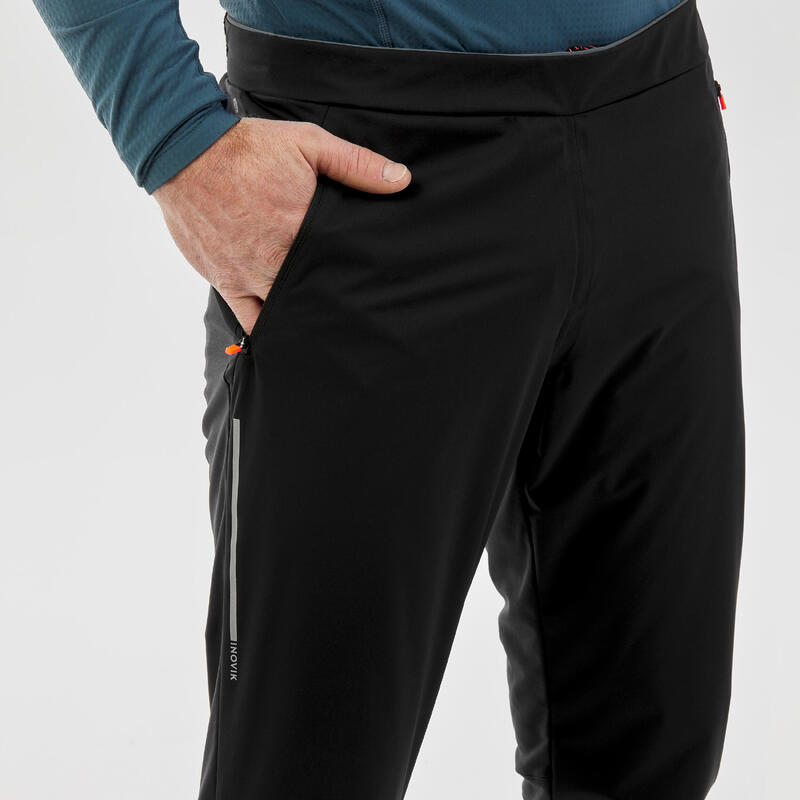 Pantaloni schi fond antivânt PANT 500 negru, bărbați