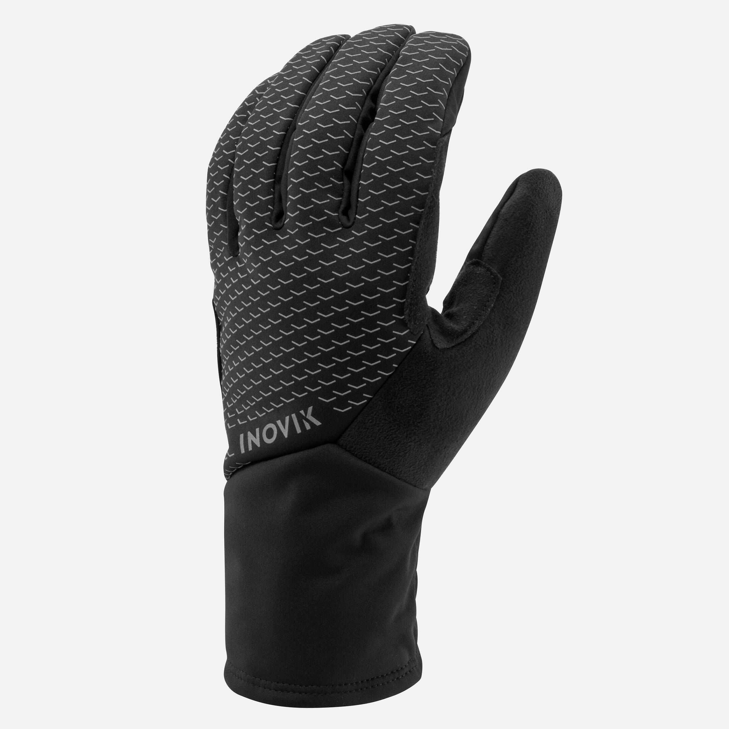 Adult Warm Cross-Country Ski Gloves - XC S GLOVES 100 - Black 7/8