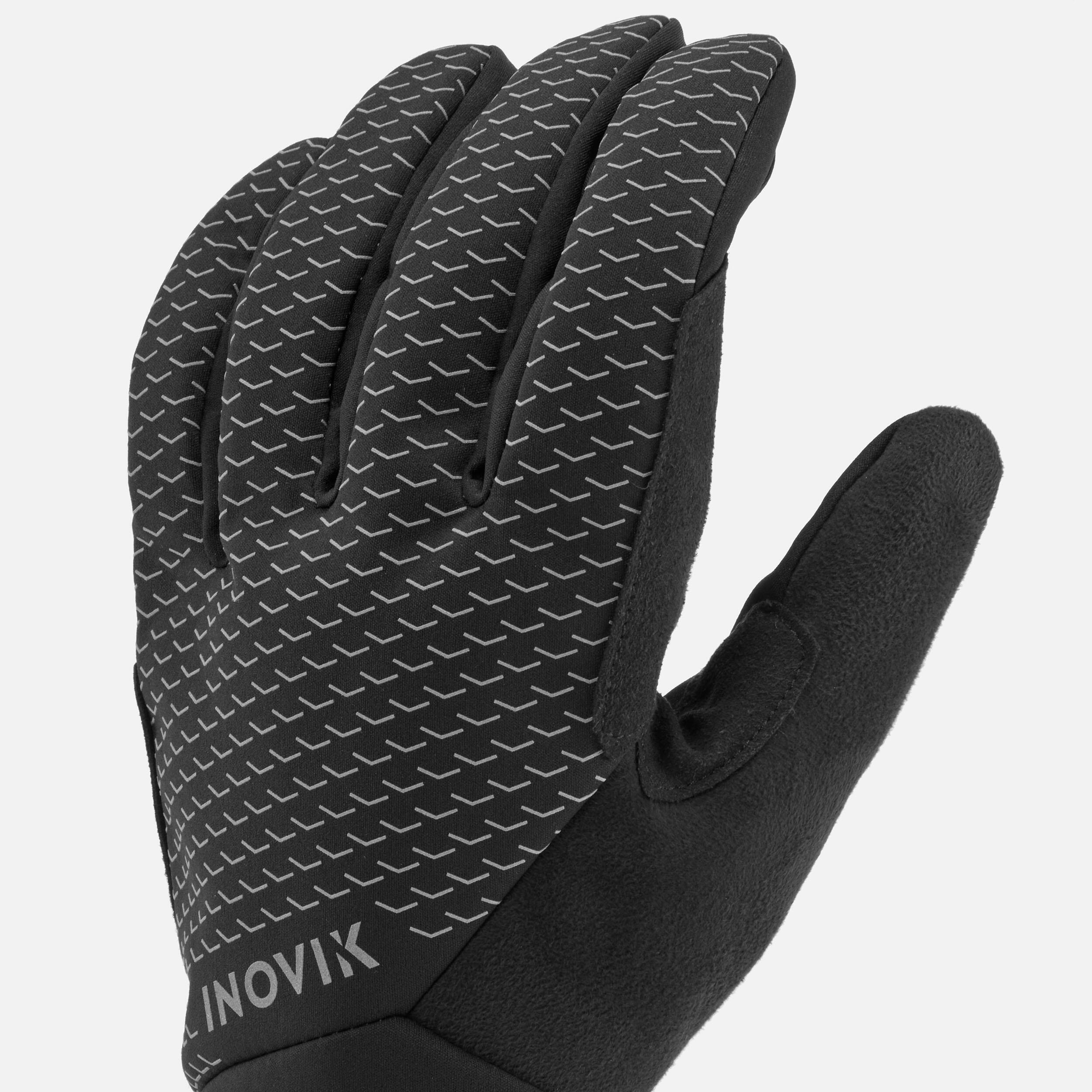 Adult Warm Cross-Country Ski Gloves - XC S GLOVES 100 - Black 6/8