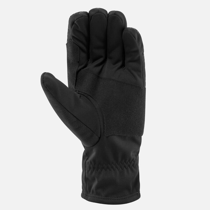 Gants de ski de fond chaud noir - XC GLOVES 100 - adulte