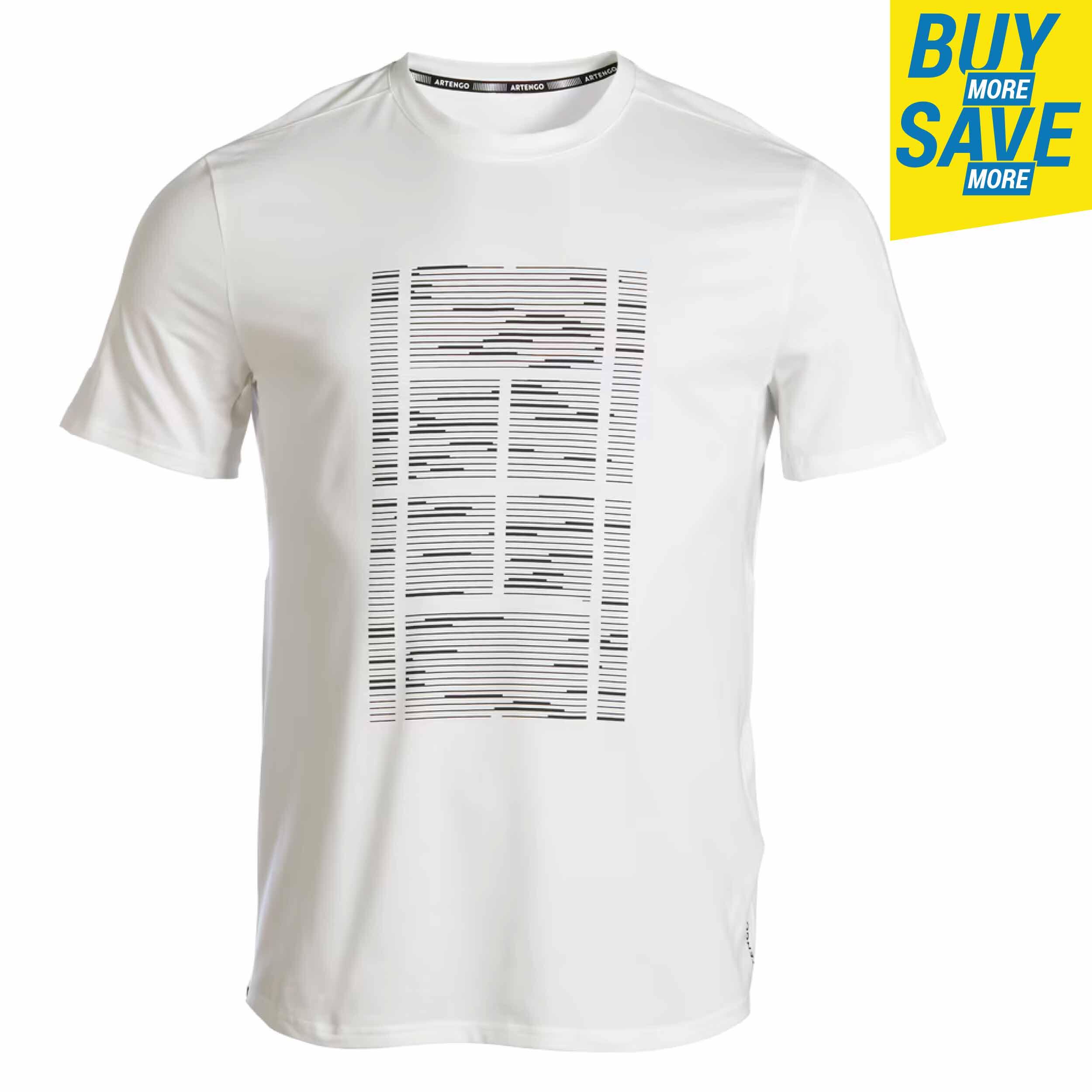 メンズ　Tシャツ　　TTS Men Tennis T-Shirt - TTS Soft Off White