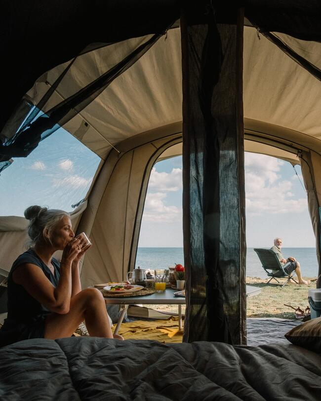 Kampeertent 4 personen Air Seconds 4.2 F&amp;B opblaasbaar