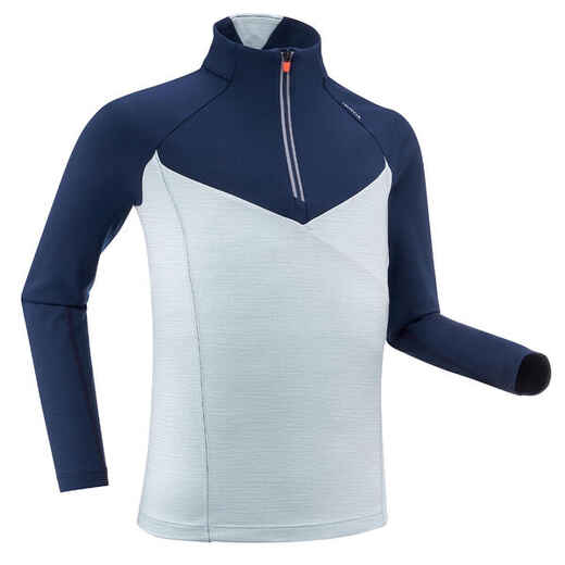 Langlaufshirt Kinder langarm - XC S 100 türkis