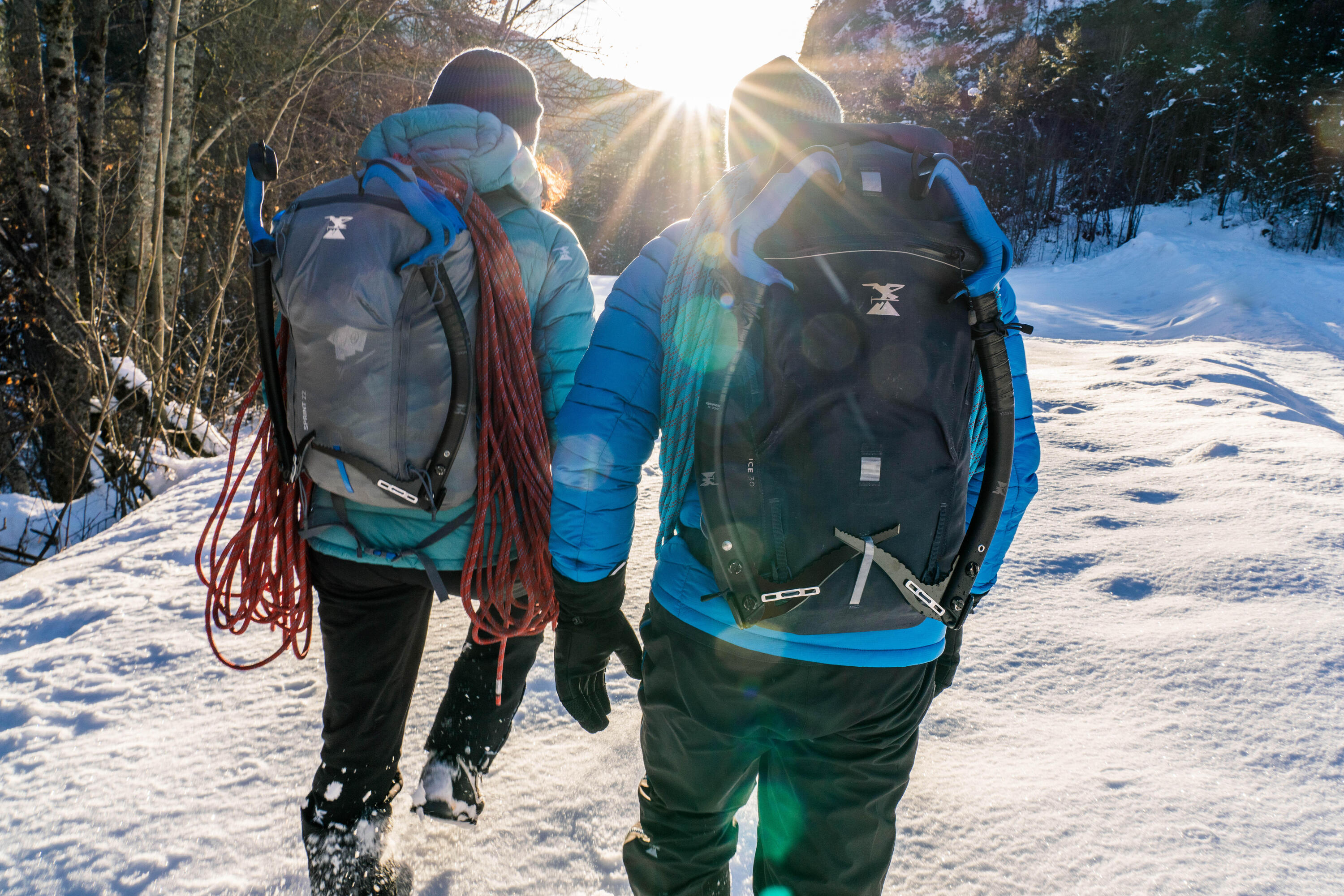 Mochila de alpinismo 22 litros - SPRINT 22 Cinza 16/18