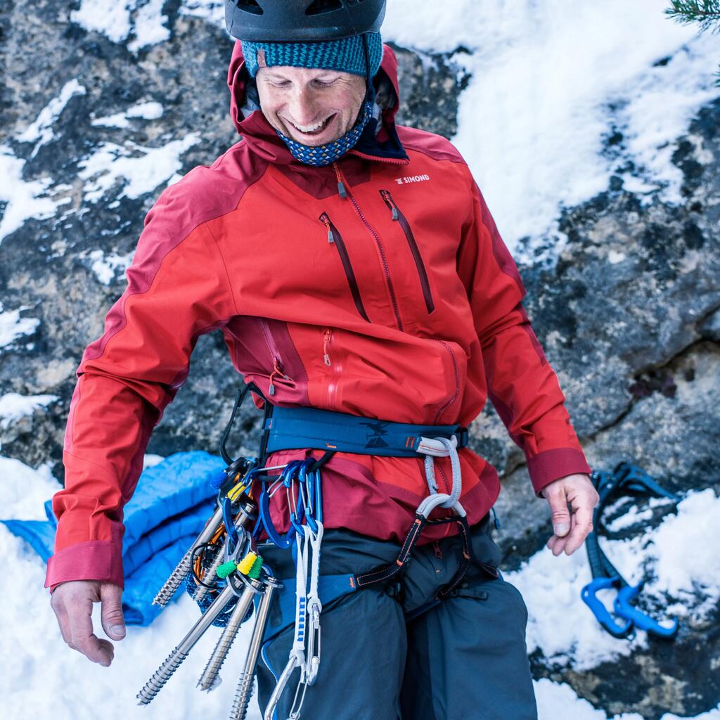 Moder moški plezalni pas za gorsko plezanje in gorništvo VERTIKA