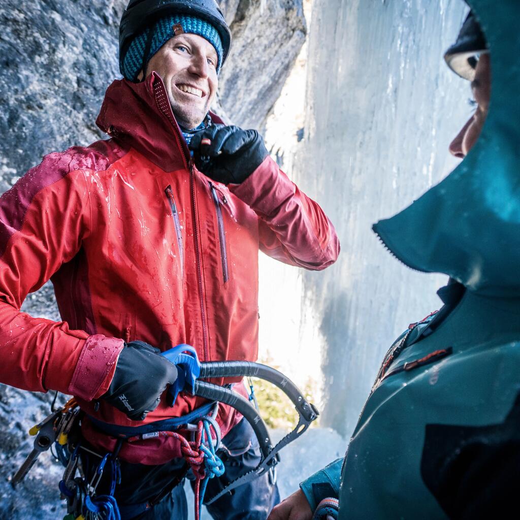 Ανδρικό αδιάβροχο μπουφάν ΟΡΕΙΒΑΣΙΑΣ - EVO MOUNTAINEERING - Κόκκινο