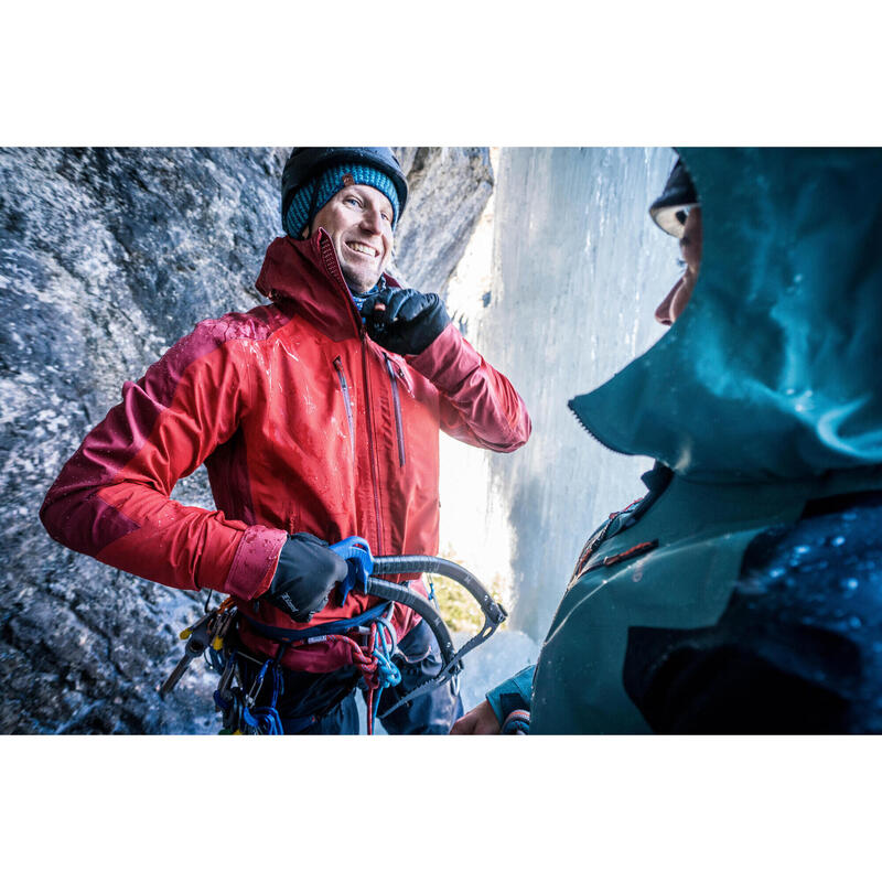 Erkek Dağcılık Teknik Ceket Yağmurluk - Kırmızı - Alpinism Evo