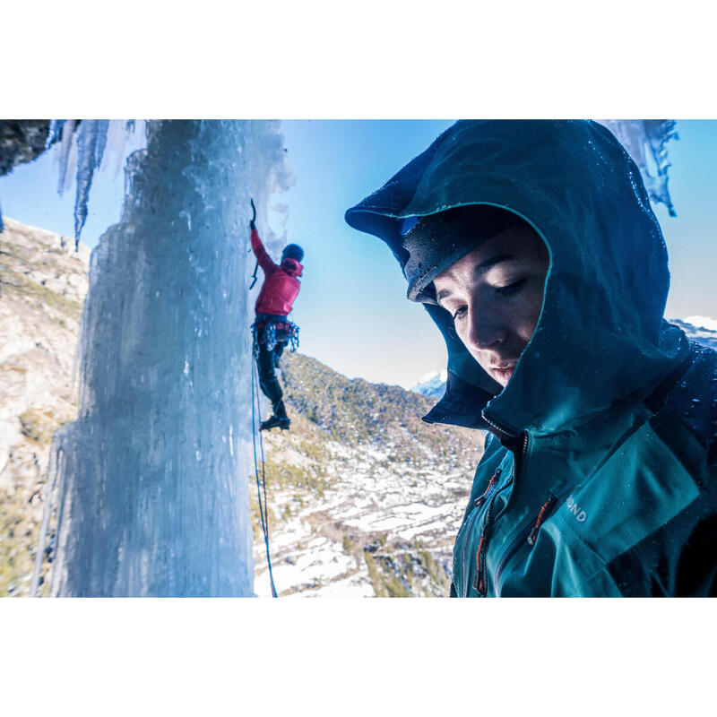 Waterdichte jas voor bergsport dames Alpinism Evo groen