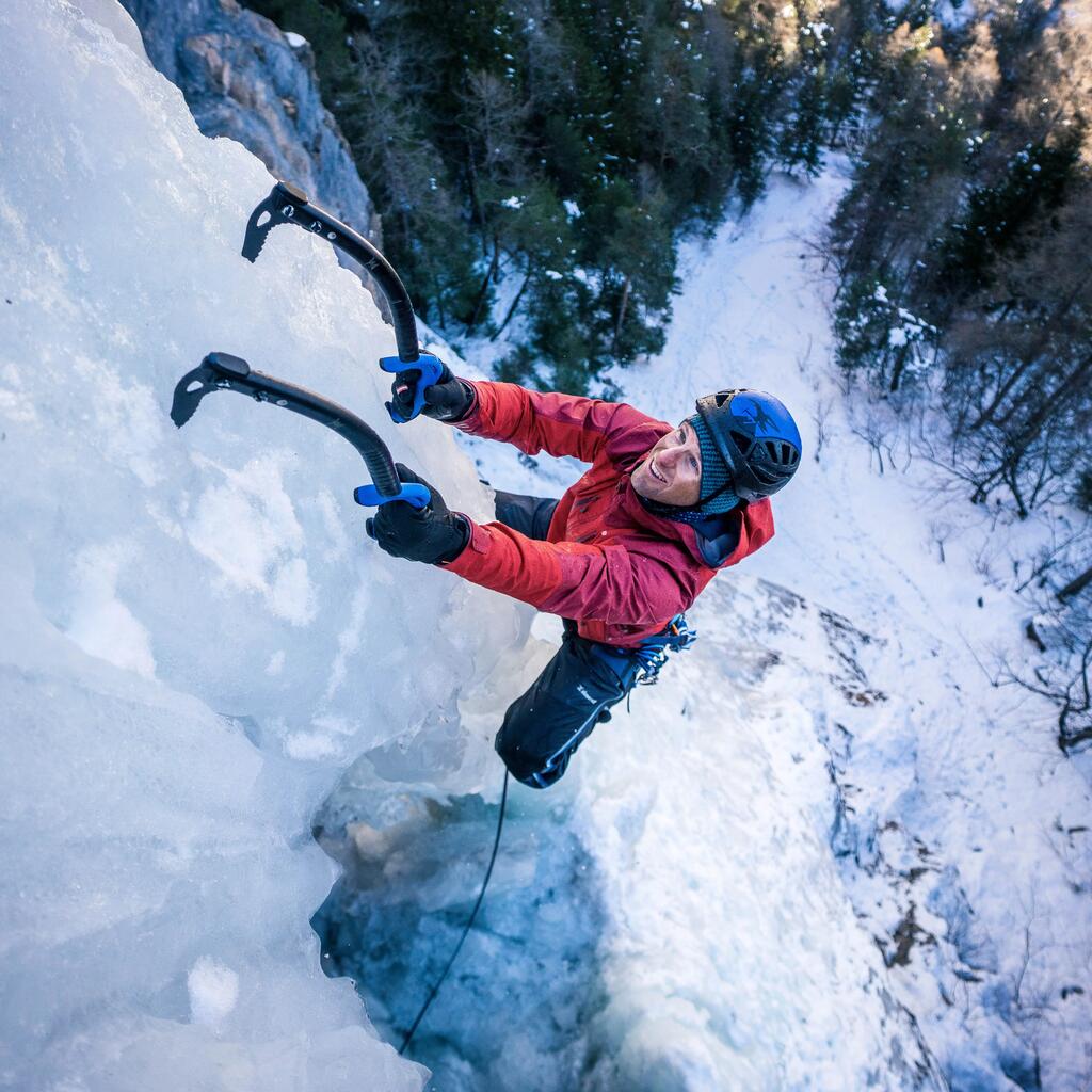 Men’s waterproof durable mountaineering jacket, red