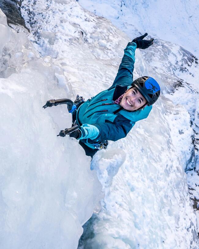 Casaco Impermeável de Alpinismo Mulher EVO MOUNTAINEERING Verde