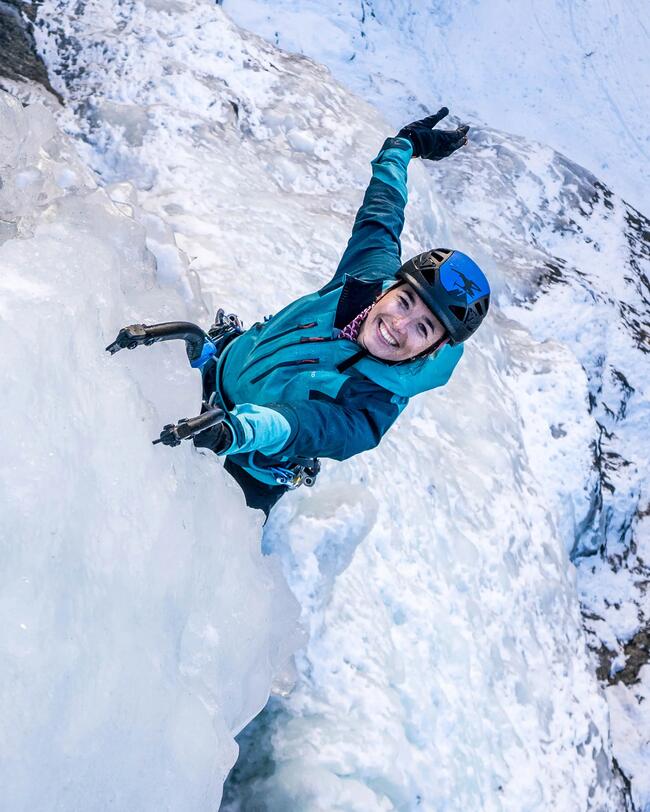 Waterdichte jas voor bergsport dames Alpinism Evo groen