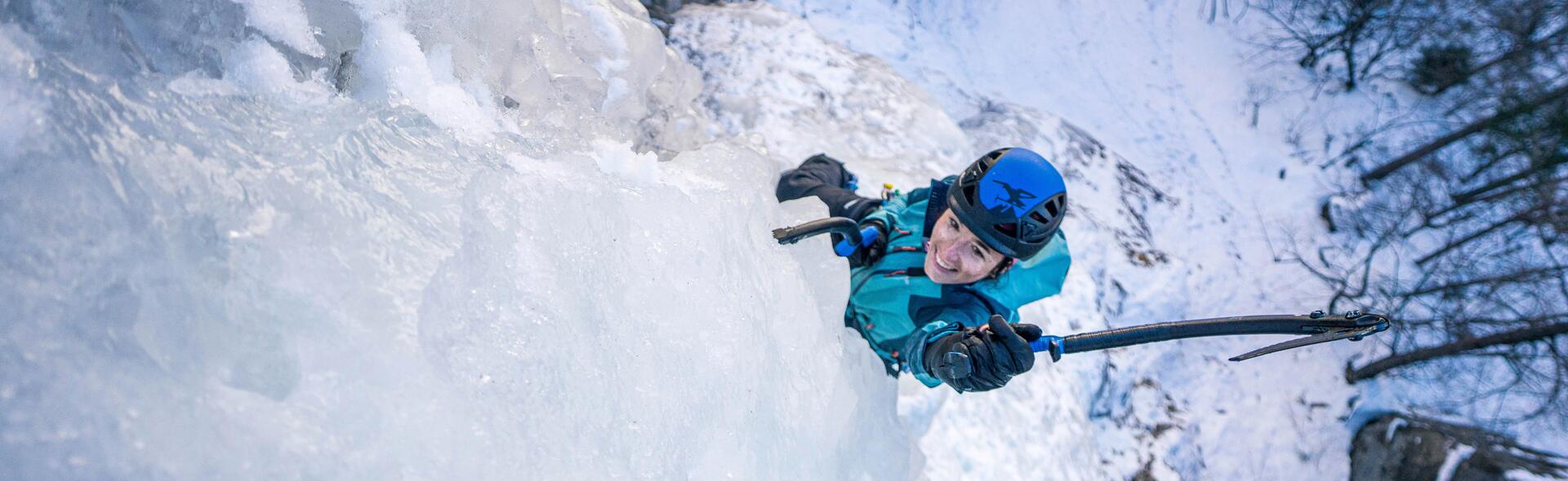 Panoplies de pratique - cascade de glace