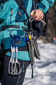 Bergsteigen Bergsteiger Karabiner