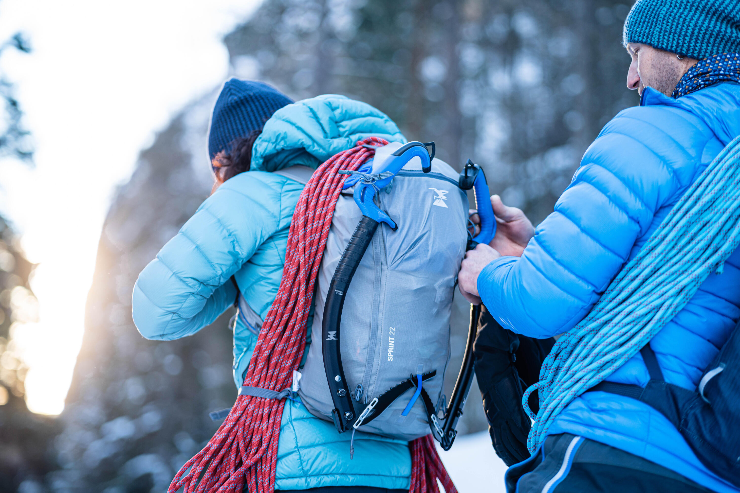 Mochila de alpinismo 22 litros - SPRINT 22 Cinza 12/18