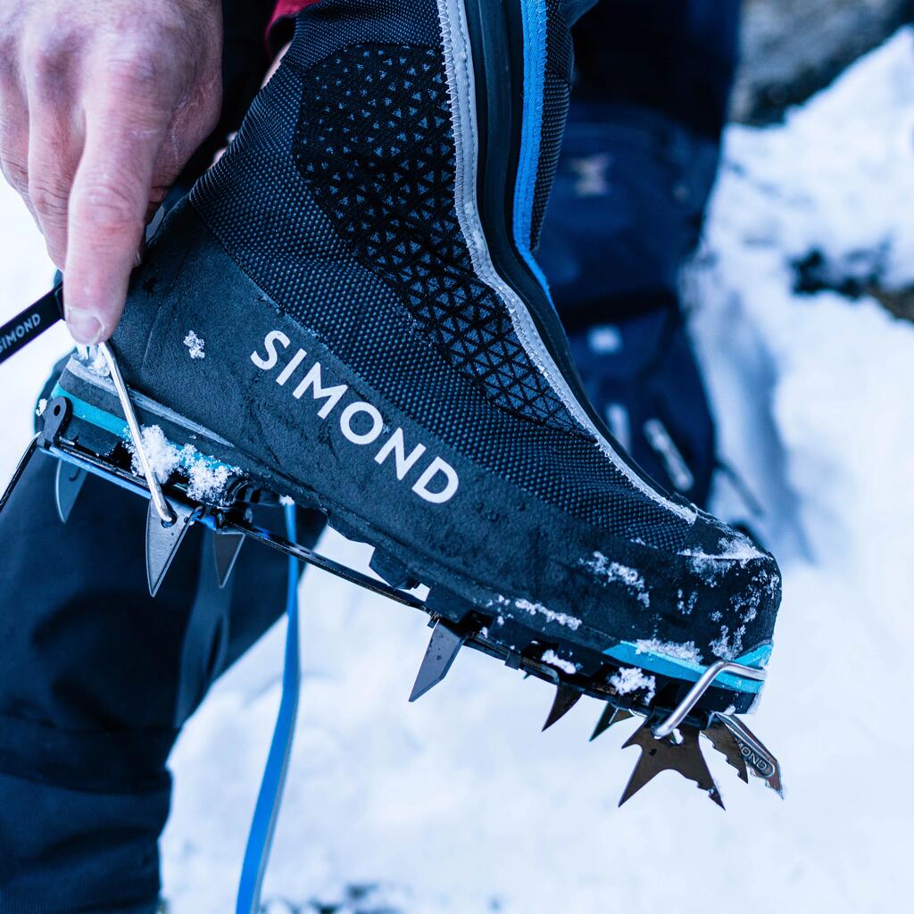 Single-point mountaineering CRAMPONS - AUTOMATIC MONOCEROS