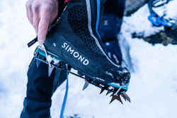 Single-point mountaineering CRAMPONS - AUTOMATIC MONOCEROS