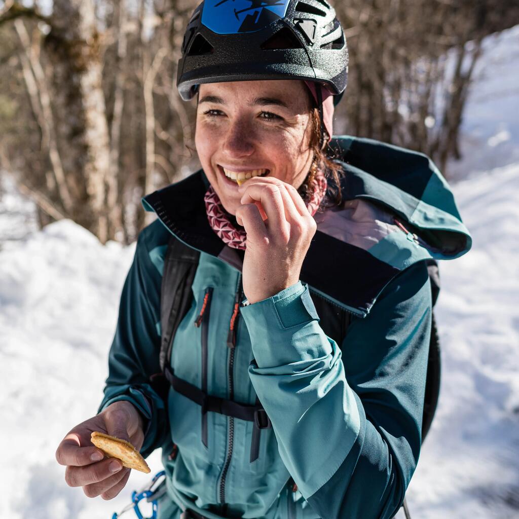 מעיל הרים עמיד במים לנשים דגם EVO MOUNTAINEERING - כחול