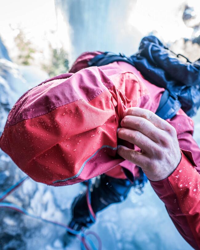 Regenjacke BERGSTEIGEN Herren wasserdicht - EVO Alpinism rot