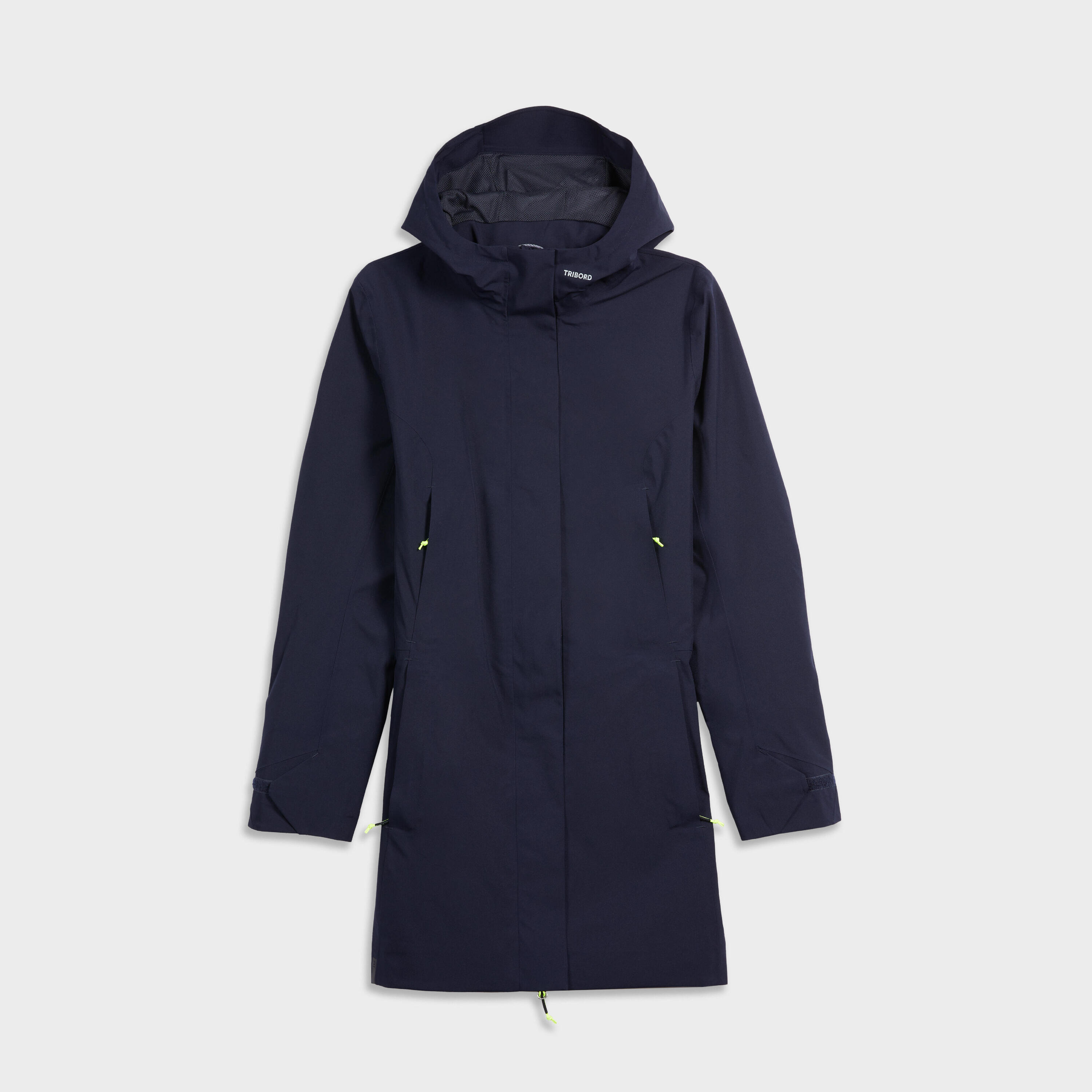 Jas Sailing 500 dames waterdicht lang marineblauw 11/39