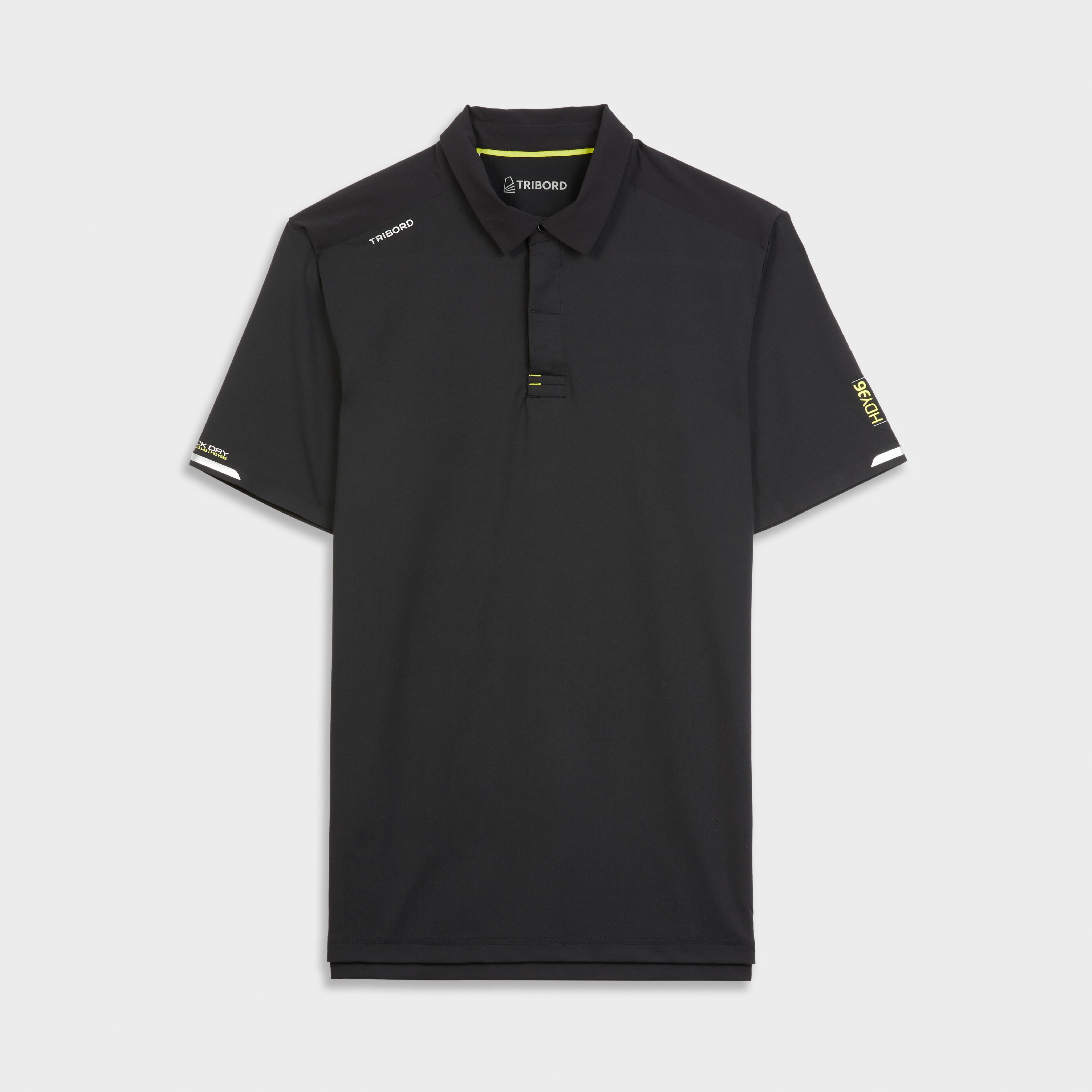 short sleeve polo black