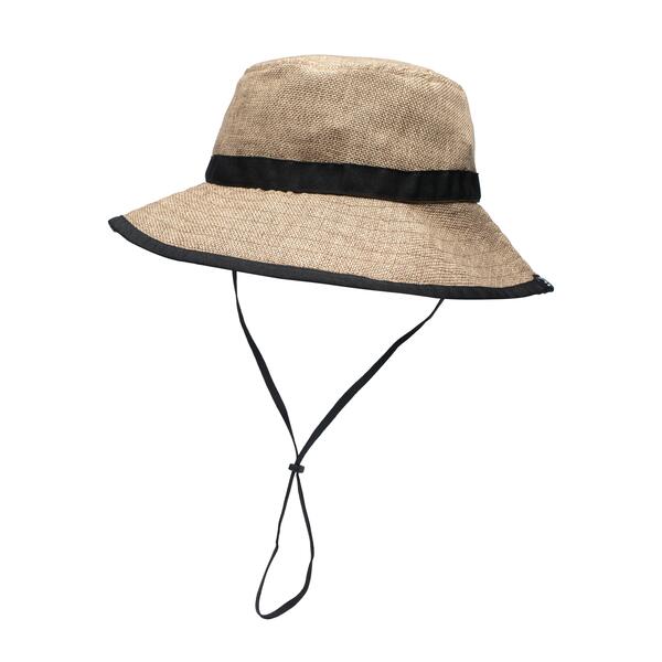 Sand-coloured wide-brim hiking hat