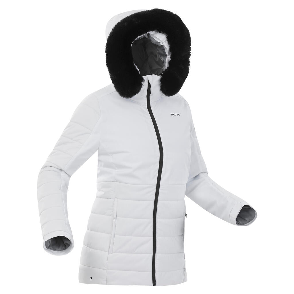 Teget ženska jakna za skijanje 100 WARM