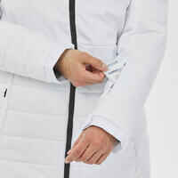 Women’s Mid-Length Warm Ski Jacket 100 - White