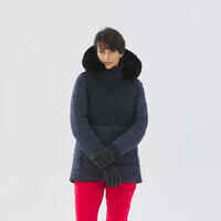 Chaqueta de esquí y nieve impermeable semi-larga Mujer Wedze 100