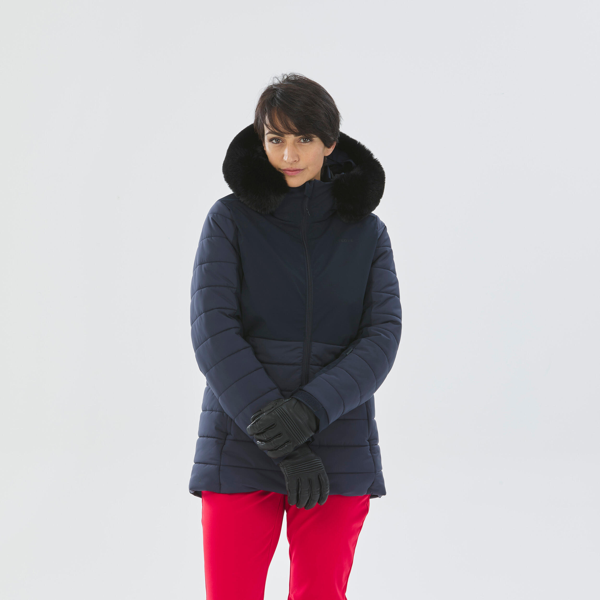 WEDZE Chaqueta de esquí y nieve impermeable semi-larga Mujer Wedze 100