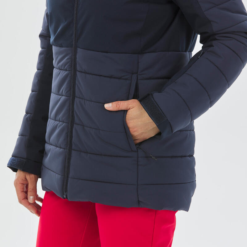 Kadın Kayak/Snowboard Montu - Lacivert - 100 Warm
