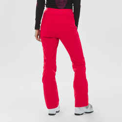 Women's Ski Trousers 500 Slim - Red