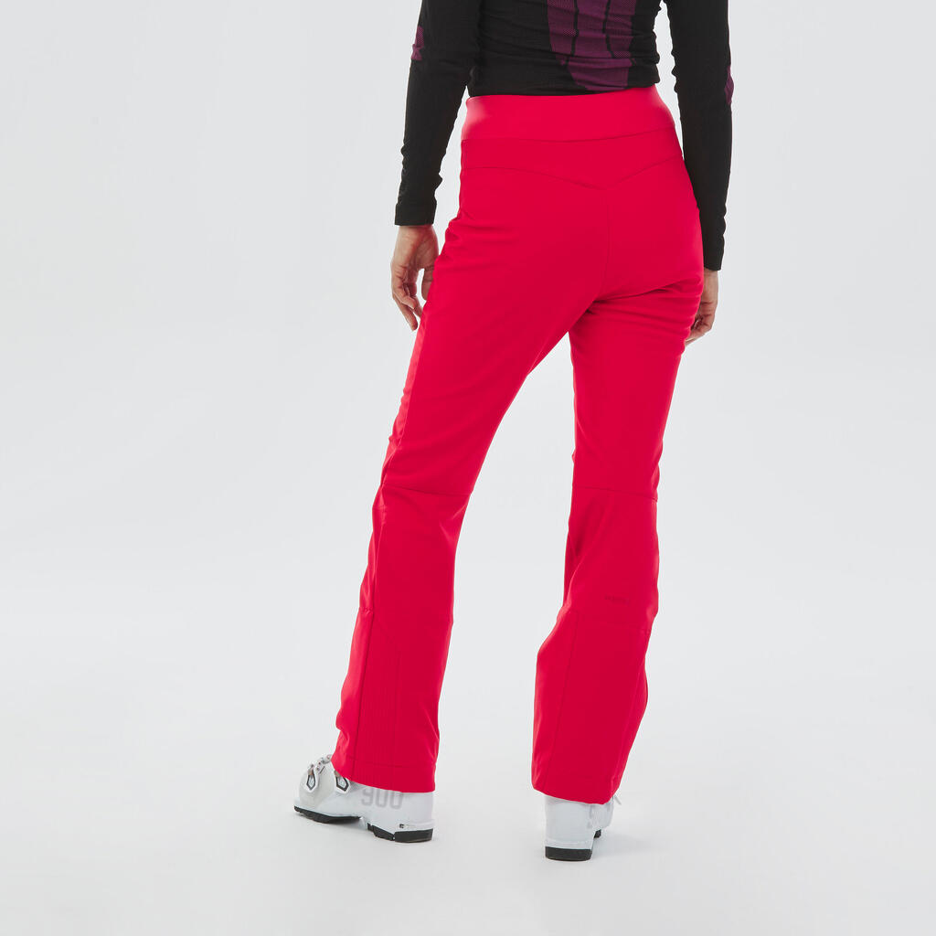 Women's Ski Trousers - 500 Slim - Red