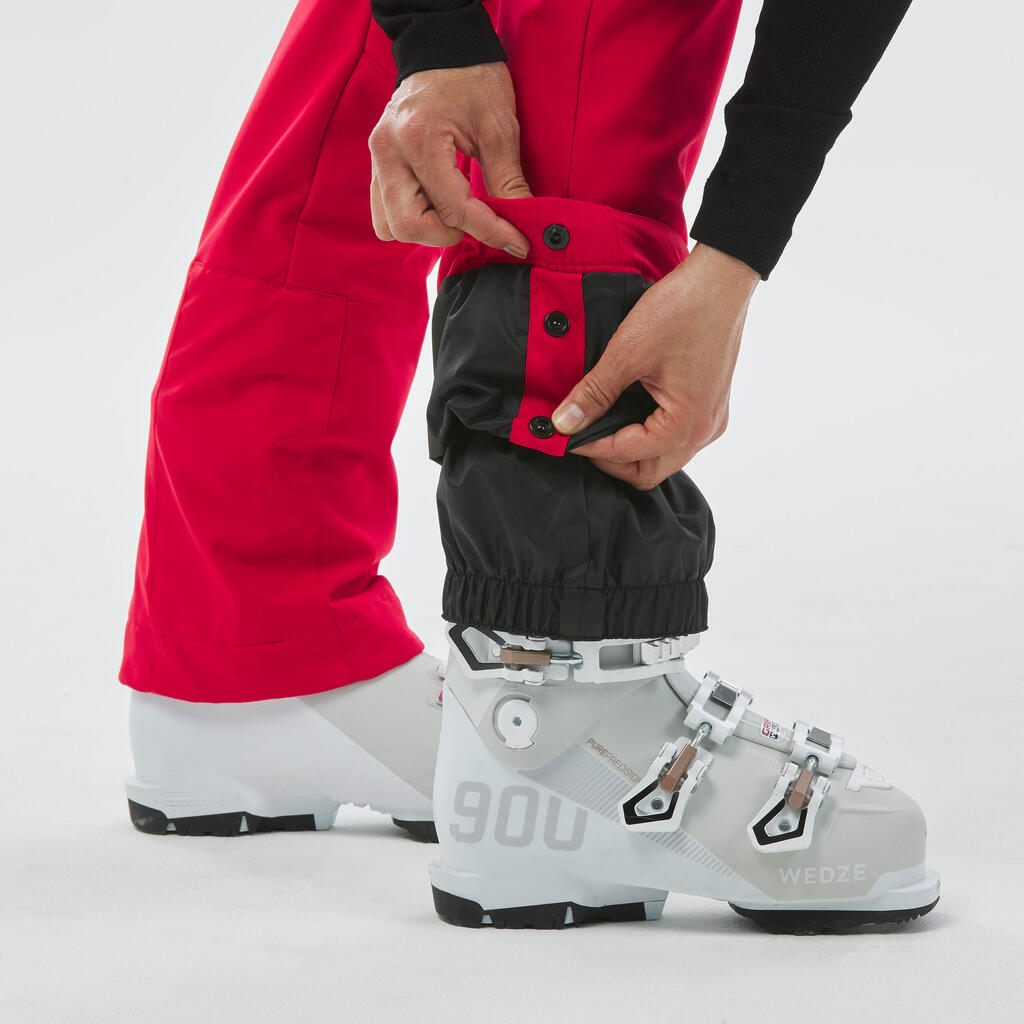 Sieviešu slēpošanas bikses “500 Slim”, sarkanas