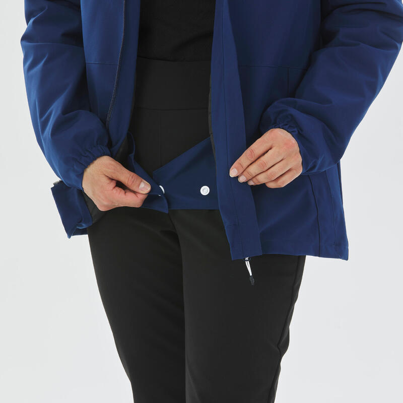 Chaqueta de esquí y nieve impermeable semi-larga Mujer Wedze 100