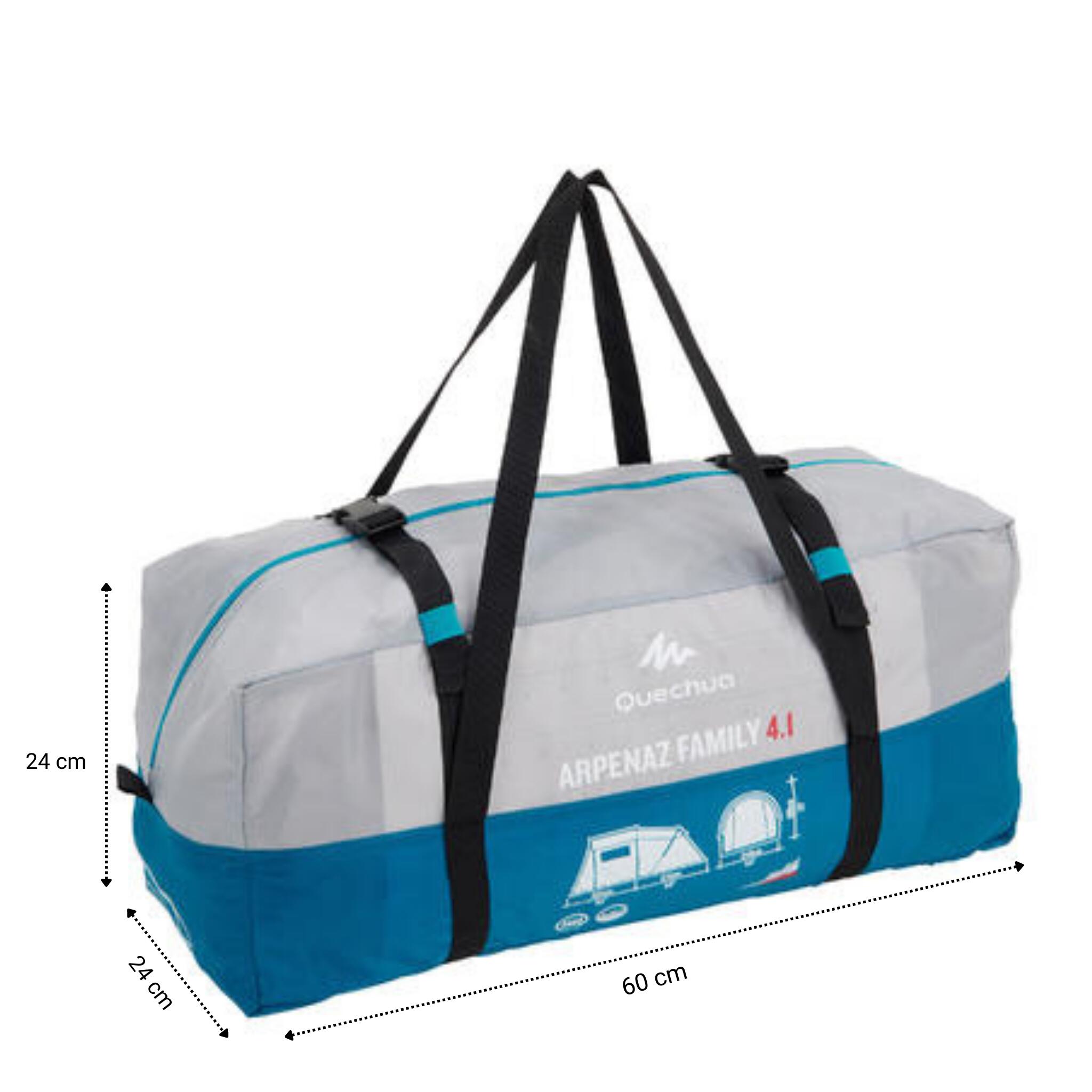 Camping tent with poles Arpenaz 4.1 4 Person 1 Bedroom