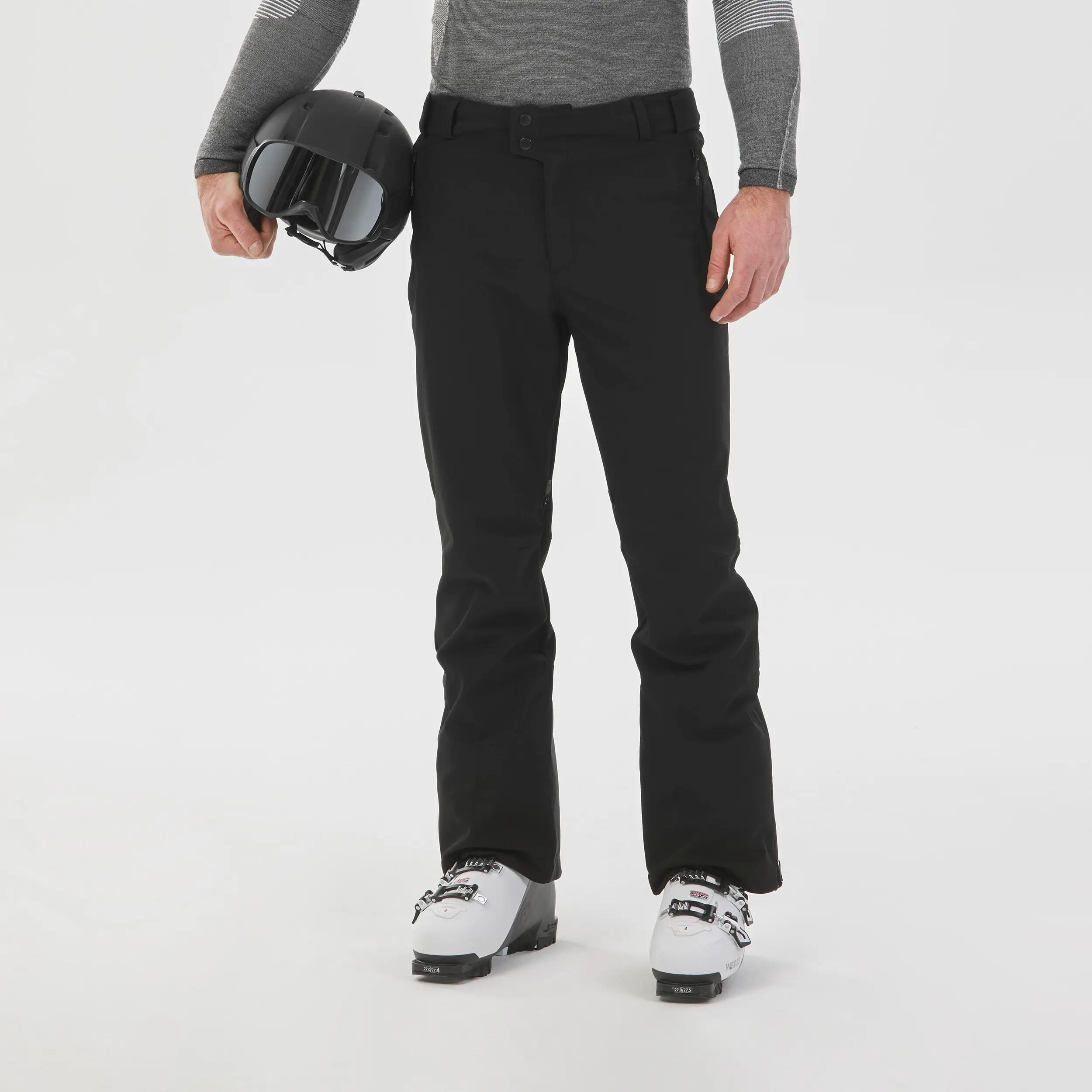 Calças de ski e de snowboard impermeáveis homem, 500 SLIM preto 8/17