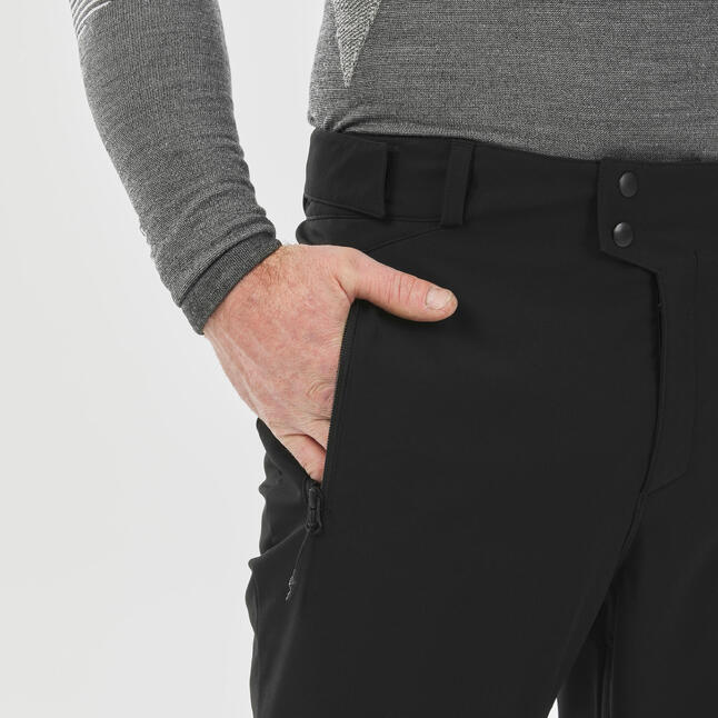 Erkek Kayak Pantolonu Siyah Softshell 500 WEDZE Decathlon