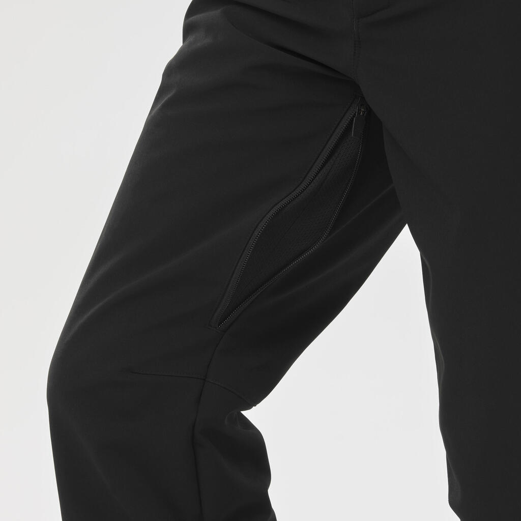 Crne muške pantalone za skijanje 500
