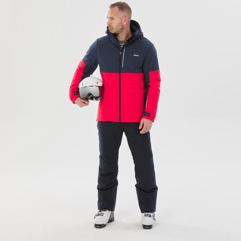 evenaar paars Woud Warme halflange ski-jas voor heren 100 | WEDZE | Decathlon.nl